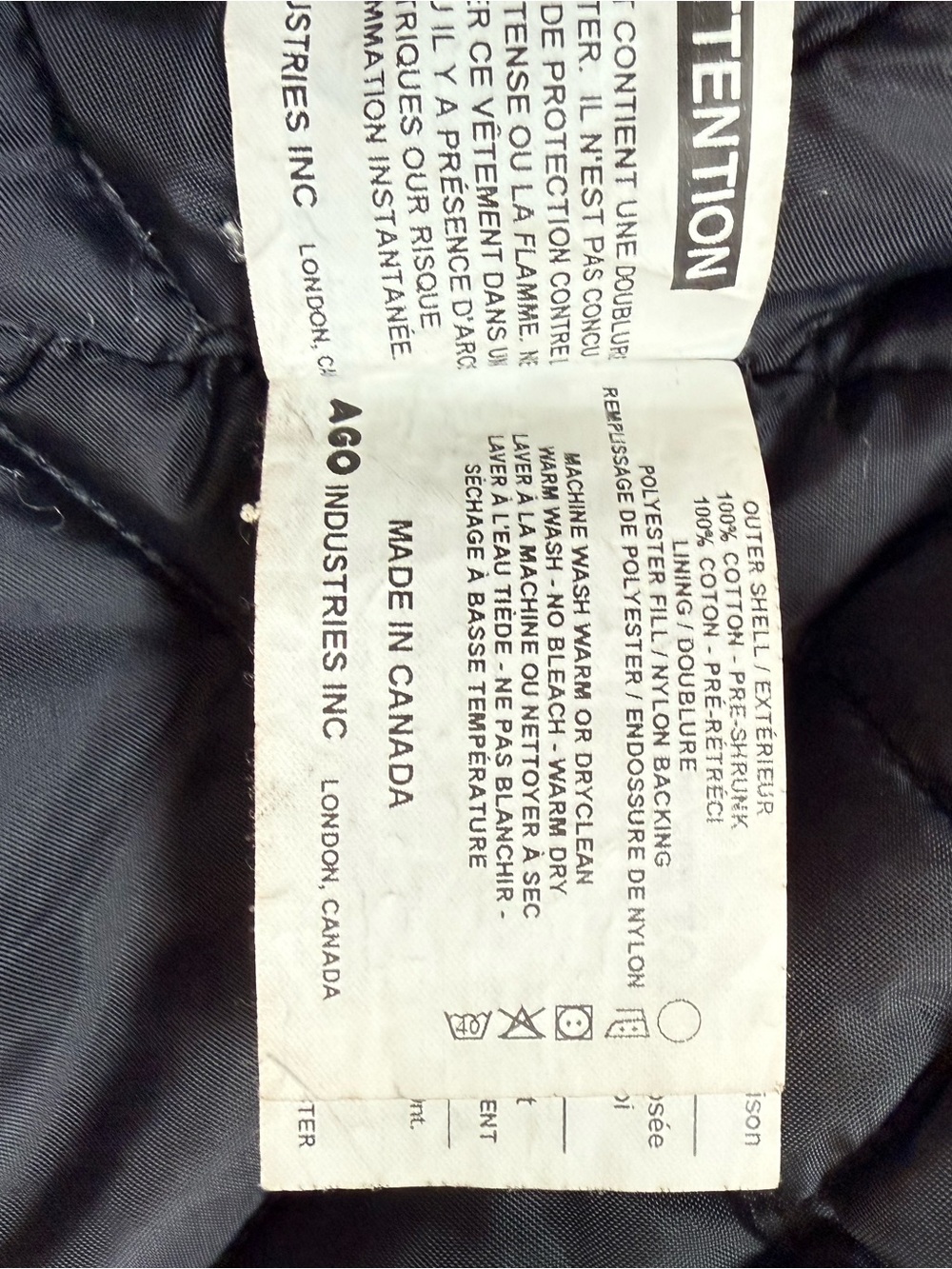 AGO Men’s Hi-Vis Insulated Work Jacket Size 48 Made in Canada - Picture 9 of 12